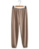 6XL 150KG Summer Women Thin Pants High Elastic Wais Pants Solid Color
